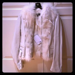 New with tags Nour Hammour lambskin And fox fur